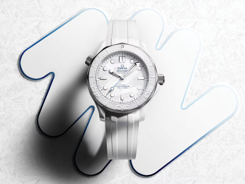 De nieuwste Omega Milano Cortina 2026 in de gedaante van de Seamaster Diver 300M. Foto: Omega