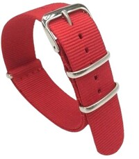 Nylon riempje Ricardo, rood, NATO