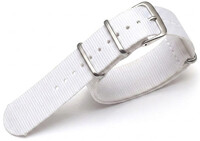Nylon horlogeband Ricardo Kronplatz, wit, NATO