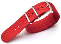 nylon horlogeband Ricardo Kronplatz, rood, NATO