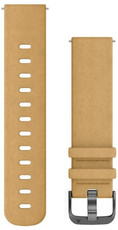 Leren horlogeband Garmin 20mm (voor Venu, Venu Sq, Venu Sq 2, Venu 2 plus enz.), beige, Quick Release, 010-12691-04