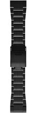 Titanen horlogeband Garmin 26mm (voor Garmin Fenix 8/7X/6X (51mm), Tactix enz.), zwart V2, QuickFit, 010-12580-00