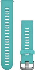Siliconen horlogeband Garmin 20mm (voor Venu, Venu Sq, Venu 2 plus enz.), blauw, Quick Release, 010-11251-1Q