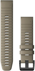 Siliconen bandje Garmin 22mm (pro Garmin Fenix 8/7/6 (47mm), Epix 2 aj.), beige, QuickFit