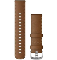 Leren horlogeband Garmin 22mm (voor Venu, Forerunner 255, Vívoactive 4 aj.), bruin, Quick Release, 010-12932-24