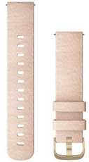 Nylon horlogeband Garmin 20mm (voor Venu, Venu Sq, Venu 2 plus aj.), roze, Quick Release, 010-12924-12