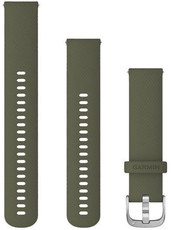 Siliconen bandje Garmin 20mm (pro Venu, Venu Sq, Venu 2 plus aj.), groen, Quick Release + verlengd deel