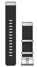 Nylon horlogeband Garmin 22mm (voor Garmin Fenix 8/7/6 (47mm), Epix 2 aj.), zwart V2, QuickFit, 010-12738-21