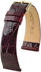 Bourgondisch leren band Hirsch Prestige L 02208060-1 (Krokodillenleer) Hirsch Selection