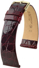 Bourgondisch leren band Hirsch Prestige M 02208160-1 (Krokodillenleer) Hirsch Selection