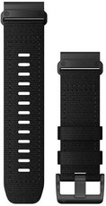 Nylon horlogeband Garmin 26mm (voor Garmin Fenix 8/7X/6X (51mm), Tactix enz.), zwart, QuickFit, 010-13010-00