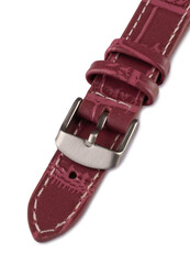 Unisex paarse leren band voor W-140-F horloge