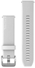 Siliconen horlogeband Garmin 20mm (voor Venu Sq, Venu 2 plus enz.), wit, Quick Release, 010-13114-01