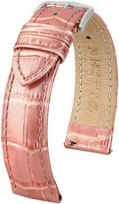 Roze lederen band Hirsch Duke Metallic M 01027122-2 (Teletina)