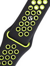 Groene en zwarte siliconen band Morellato Paroo 5402187.802 M