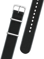 Textiel bandje Morellato Band 3972A74.806 M, zwart, NATO