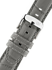 Grijze band Morellato Soccer M 4497B44.092 (eco-leder, kunststof/rubber)