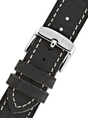 Leren riempje Morellato Tricikng M 4910B44.892, zwart, eco-leer