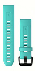 Siliconen horlogeband Garmin 20mm (voor Garmin Fenix 8/7S/6S (43mm), enz.), blauw V1, QuickFit, 010-13102-05