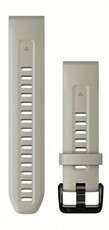 Siliconen horlogeband Garmin 20mm (voor Garmin Fenix 8/7S/6S (43mm), enz.), beige, QuickFit, 010-13102-04