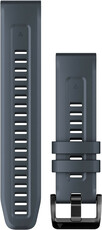 Siliconen horlogeband Garmin 22mm (voor Garmin Fenix 8/7/6 (47mm), Epix 2 enz.), blauw V2, QuickFit, 010-13111-05