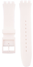 Siliconen horlogeband Ricardo Barletta (voor Swatch), wit