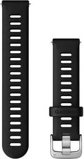 Siliconen horlogeband Garmin 18mm (voor Venu 2S, Vívoactive 4S, Vívomove 3S), zwart, Quick Release, 010-11251-3E