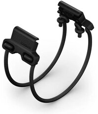 Siliconen horlogeband Garmin 22mm Bungee Mount (voor Garmin Fenix 8/7/6 (47mm), Epix 2 enz.), zwart, QuickFit, 010-13249-01