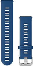 Siliconen horlogeband Garmin 22mm (Venu, Forerunner 255, Vívoactive 4 enz.), blauw, Quick Release, 010-11251-3D