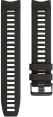 Riem voor Garmin Instinct, siliconen, zwart, zwarte gesp