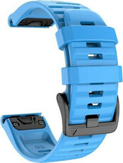 Siliconen horlogeband Ricardo Livigno 22mm, Blue, QuickFit