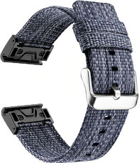Nylon horlogeband Ricardo Cervinia 26mm, Blue/Black, QuickFit