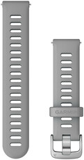 Siliconen bandje Garmin 18mm (pro Venu 2S, Vívoactive 4S, Vívomove 3S), grijs V1, Quick Release