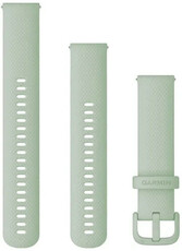 Siliconen horlogeband Garmin 20mm (voor Venu, Venu Sq, Venu 2 plus enz.), groen, Quick Release, + verlengde deel, 010-12924-82