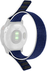 Nylon riempje Ricardo 20mm (pro Garmin Fenix 8/7S/6S (43mm), aj.), blauw V1, doortrek