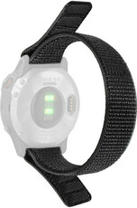 Nylon horlogeband Ricardo Cortina 20mm, Black, doorloper