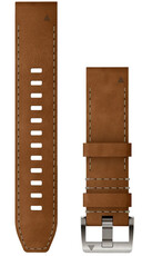 Leren horlogeband Garmin 22mm (voor Garmin Fenix 8/7/6 (47mm), Epix 2 enz.), bruin V3, QuickFit, 010-13225-08