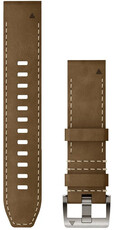 Leren horlogeband Garmin 22mm (voor Garmin Fenix 8/7/6 (47mm), Epix 2 enz.), bruin V4, QuickFit, 010-13225-07