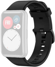 Siliconen bandje Ricardo 20mm (pro Huawei Watch Fit), zwart, + accessoires voor vervanging