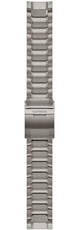 Titanium horlogeband Garmin 22mm (voor Garmin MARQ 2), zilver, QuickFit, 010-13225-12