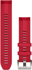 Siliconen horlogeband Garmin 22mm (voor Garmin Fenix 8/7/6 (47mm), Epix 2 enz.), rood V2, QuickFit, 010-13225-03
