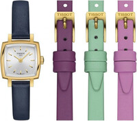 Tissot Mooie vierkante zomer set kwarts T058.109.36.031.03 + reserve bandjes