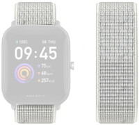 Nylon riempje Ricardo 22mm, wit, Quick Release