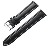 leren horlogeband Ricardo Cagli, zwart V2, Quick Release