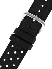 Leren riempje Morellato 5807B71.019 M, zwart, gerecycleerd materiaal