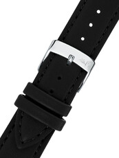Leren riempje Morellato Edera 5804419.019 M, zwart, eco-leer