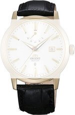 Leren horlogeband Orient UDESQAB 22mm (voor modellen AF05, FD0J), zwart