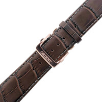 Leren horlogeband Orient UL015012P0 22mm (voor model RA-AK00), bruin