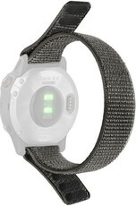 nylonový horlogeband Ricardo Cortina 22mm, Gray, doorgestoken