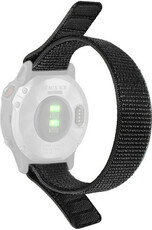 Nylon horlogeband Ricardo Cortina 26mm, Black, doorloper